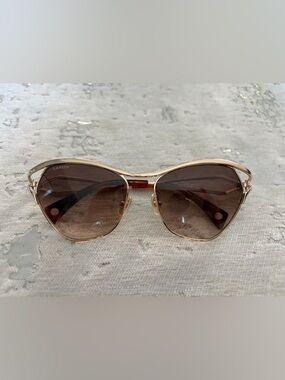 Lanvin Mother & Child LNV114S Gold & Brown Sunglasses